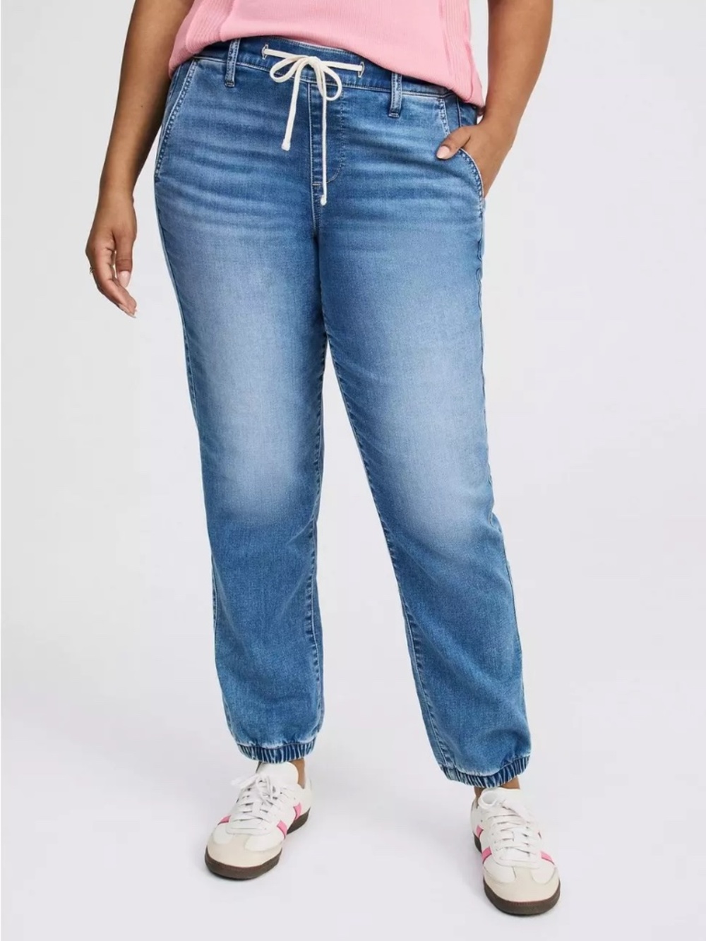 Torrid High Rise Denim Jogger Size 4X (26/28)